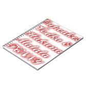 赤いカップケーキVodka Hakuna Matataおもしろい. ノートブック (左側)