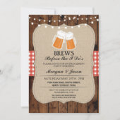 赤いカップルのシャワー招待状 招待状 (正面)