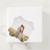 赤いカップルの写真中国ののウェディングスタンプのロゴ フェイバータグ (インサイチュ)