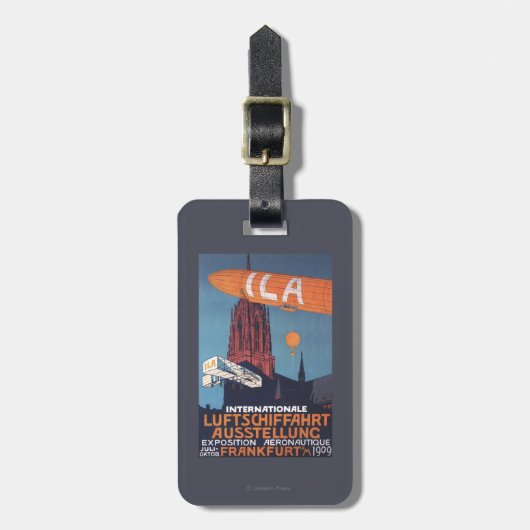 赤いカテドラル-第1航空博覧会 ラゲッジタグ (正面縦)