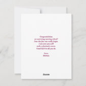 赤いカドゥセウスナースの医療記号 シーズンカード (裏面)