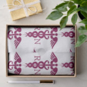 赤いカドゥセウスナースの医療記号 薄葉紙 (ギフト)