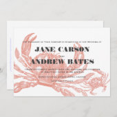 赤いカニの招待状 招待状 (正面/裏面)