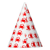 赤いカニ パーティーハット (裏面)