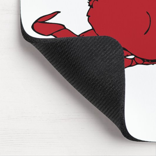 赤いカニ マウスパッド (コーナー)