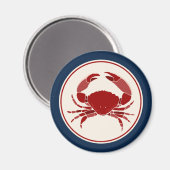 赤いカニ マグネット (正面/裏面)