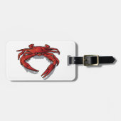 赤いカニ ラゲッジタグ (正面横)