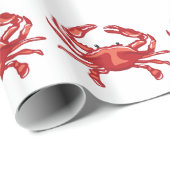 赤いカニ ラッピングペーパー (ロールコーナー)