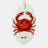 赤いカニ(太平洋) セラミックオーナメント (右)