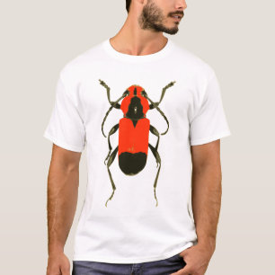 赤いカブトムシのワイシャツ Tシャツ