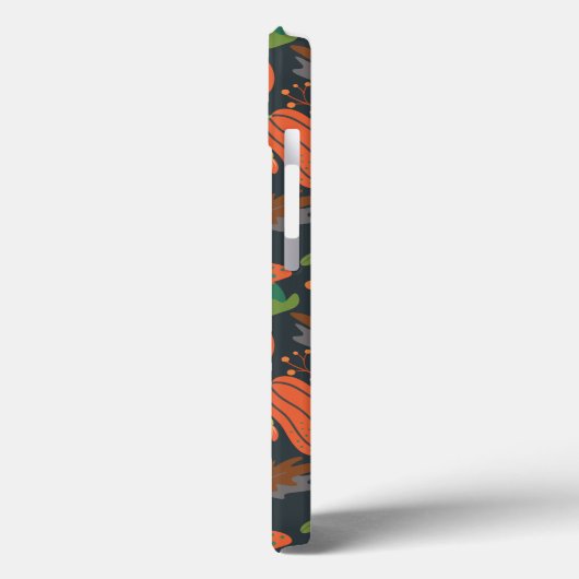 赤いカボチャのシームレスなパターンとニンジン Case-Mate iPhoneケース (裏面 / 左)