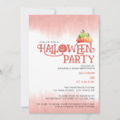 赤いカボチャの不気味なハロウィンパーティーの招待状 招待状 (正面)