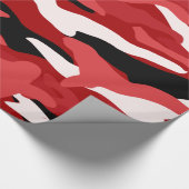 赤いカムフラージュ ラッピングペーパー (角)