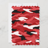 赤いカムフラージュ 招待状 (裏面)