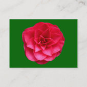赤いカメリア – グラスグリーン 名刺 (裏面)