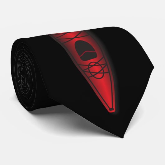 赤いカヤック ネクタイ (ロール)