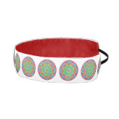 赤いカラフル水色と白い房宝曼荼羅図 アスレチックヘッドバンド (右)