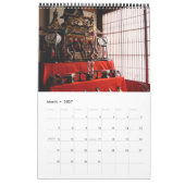 赤いカレンダーの日本 カレンダー (3月 2027)