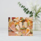 赤いカレーと野菜の鶏肉 ポストカード (スタンド正面)