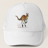 赤いカンガルー キャップ (正面)