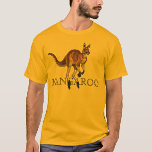 赤いカンガルー Tシャツ