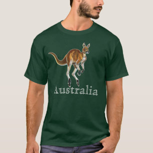 赤いカンガルー Tシャツ