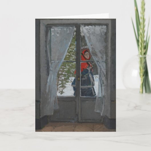 赤いカーチーフ |クロード・モネ カード (正面)