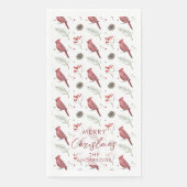 赤いカーディナルとウインターベリーのカスタムクリスマス (正面)