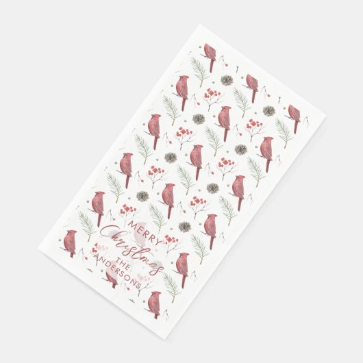 赤いカーディナルとウインターベリーのカスタムクリスマス (コーナー)