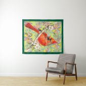 赤いカーディナル タペストリー (インサイチュ(横))