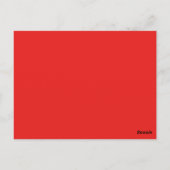 赤いカードと恋人/夫への愛のメッセージ ポストカード (裏面)