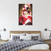 赤いカーニバルのマスク，イタリア キャンバスプリント (インサイチュ (寝室))