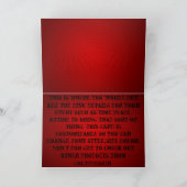 赤いカーニバルの挨拶状 サンキューカード (内部)