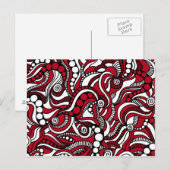 赤いカーニバルクローズアップPOSTカード ポストカード (正面/裏面)