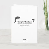 赤いカーネーションカード カード (裏面)