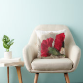 赤いカーネーション クッション (椅子)