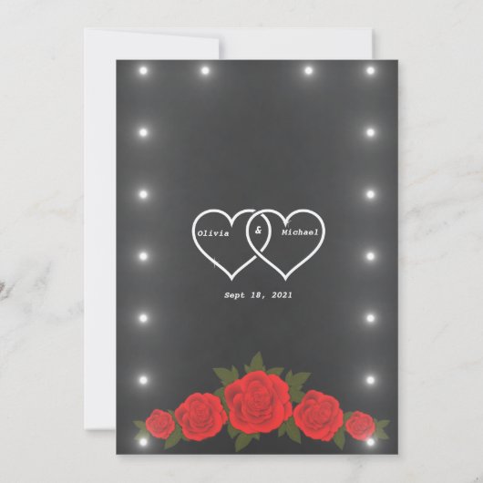 赤いカーペットの月光 招待状 (裏面)