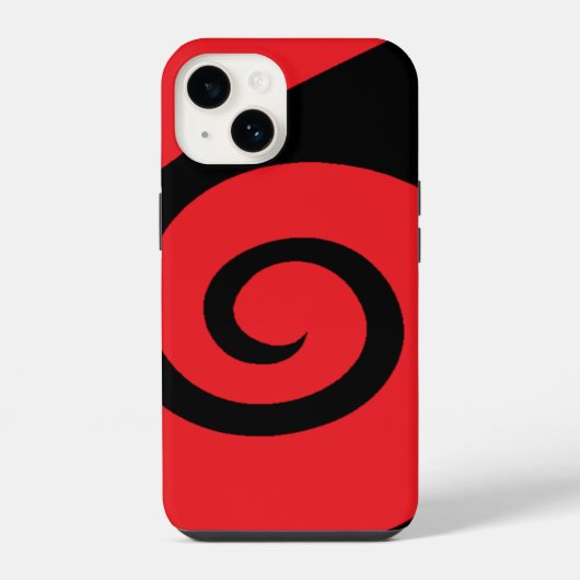 赤いカール iPhoneケース (裏面)
