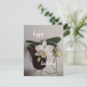 赤いガラスの誕生日カードにラン (スタンド正面)