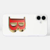 赤いガラス文字B Case-Mate iPhoneケース (裏面 (横))