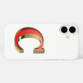 赤いガラス文字C Case-Mate iPhoneケース (裏面 (横))