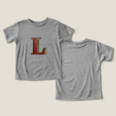 赤いガラス文字L (デザイン正面&裏面)