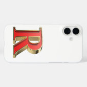 赤いガラス文字R Case-Mate iPhoneケース (裏面 (横))