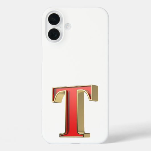 赤いガラス文字T Case-Mate iPhoneケース (裏面)