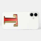 赤いガラス文字T Case-Mate iPhoneケース (裏面 (横))