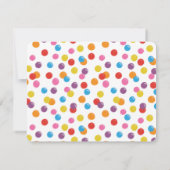 赤いガンボールマシンキャンディバブルガムありがとう ノートカード (裏面)