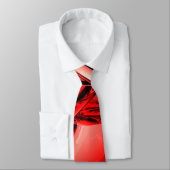 赤いガンマ放射の抽象芸術のタイ ネクタイ (タイ)