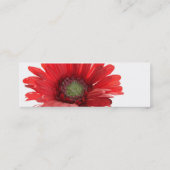 赤いガーベラのデイジーの接触カード コーリングカード (裏面)