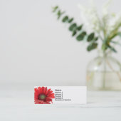 赤いガーベラのデイジーの接触カード コーリングカード (スタンド正面)