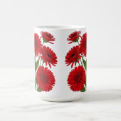 赤いガーベラの花束 コーヒーマグカップ (中央)